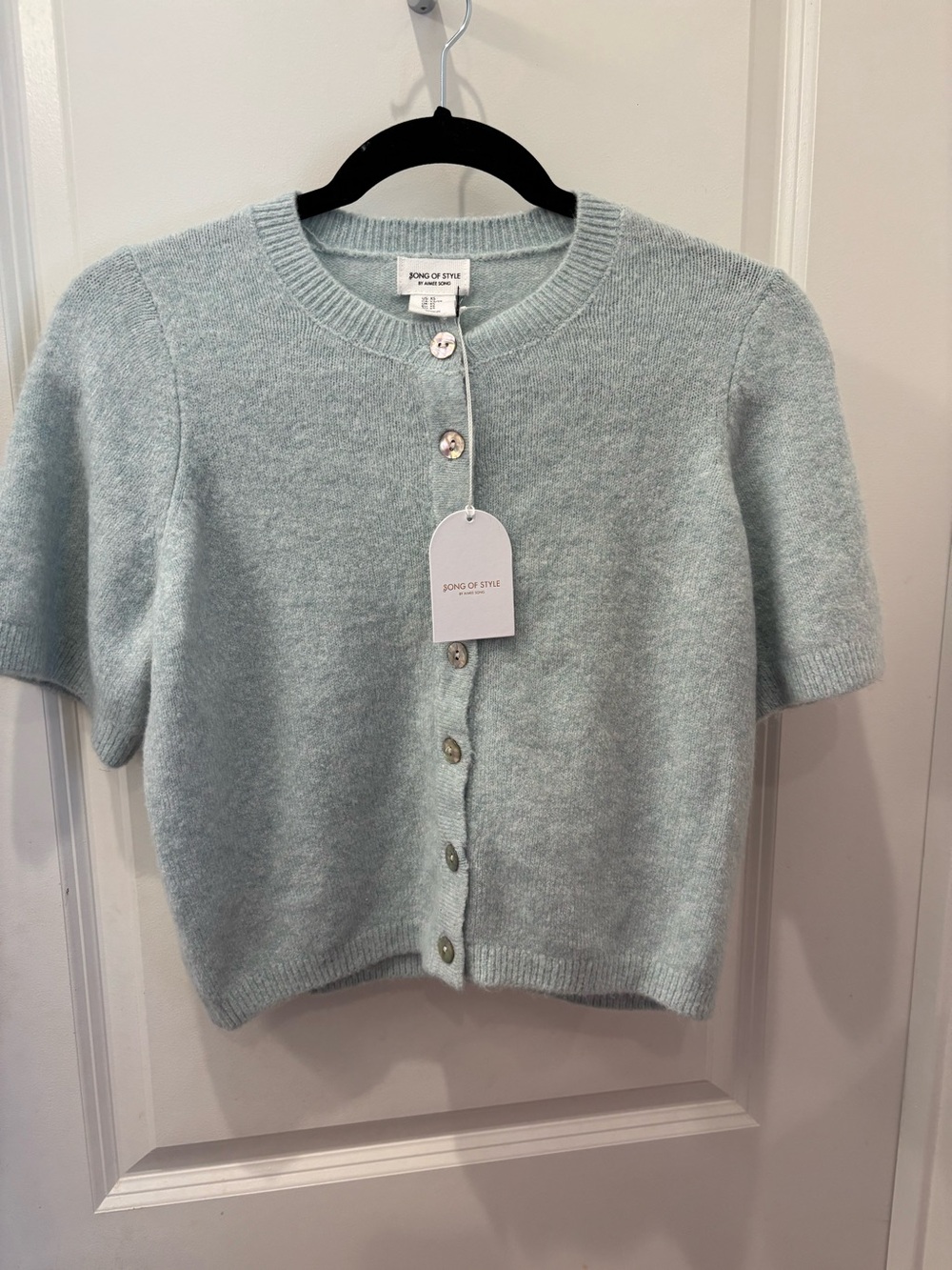 NWT Song of Style by Aimee Song So Soft Short-Sleeve Cardigan - XS